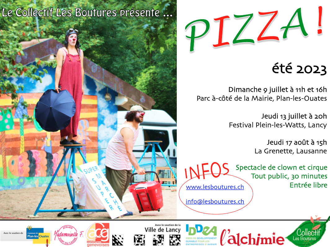 Spectacle de cirque sur l’alimentation « PIZZA ! » du Collectif Les Boutures